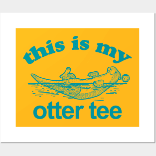 otter tee Posters and Art